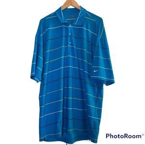 Nike Golf Striped Polo Large